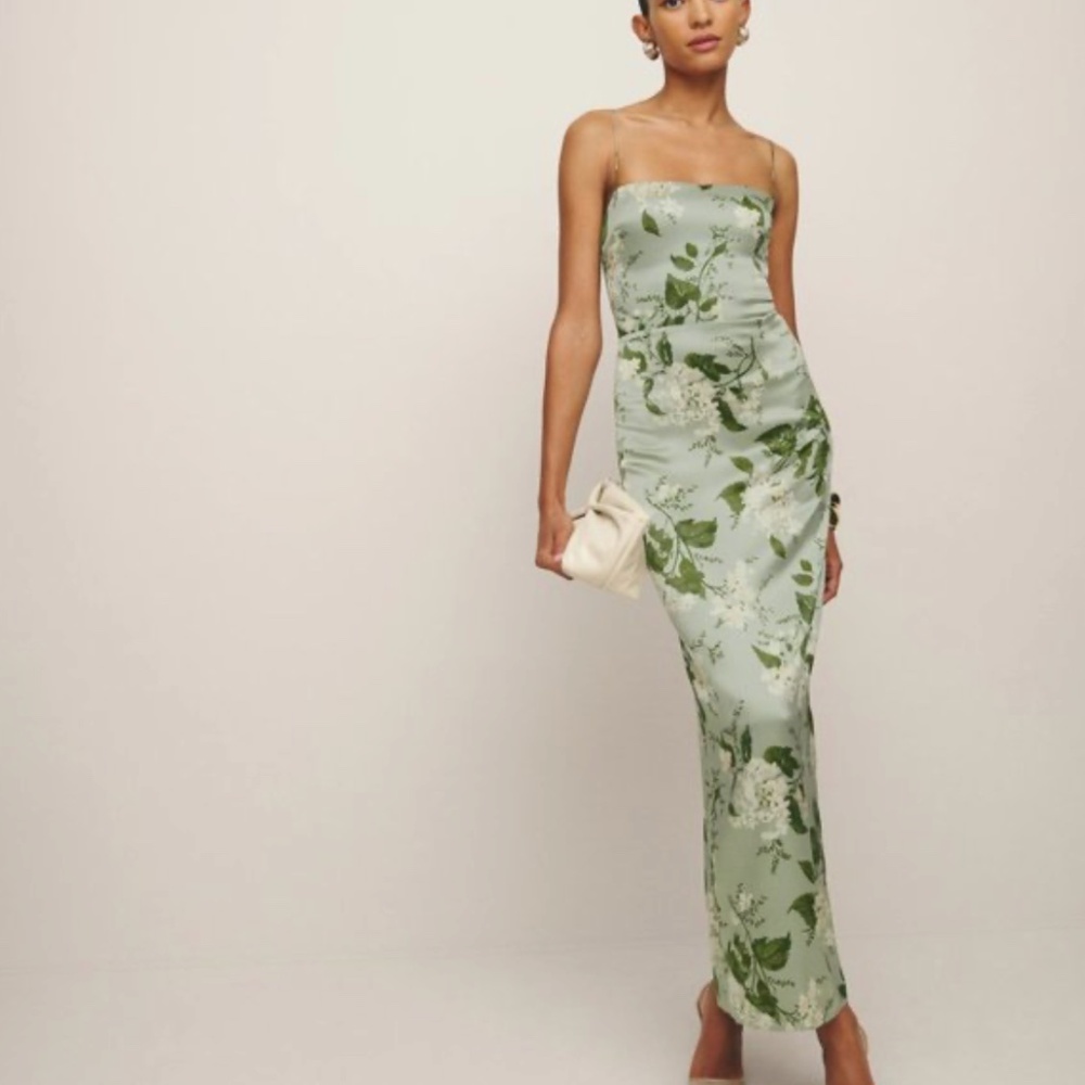 Reformation Frankie Sleeveless Silk Dress